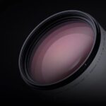 Close view of the Fujinon XF400mm F4.5 super-telephoto lens and front element