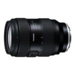 Tamron 35–100mm F2.8 Di III VXD zoom lens shown from an angled side view